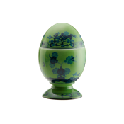 Ginori Oriente Italiano Malachite Egg w/Cover - 5.25"